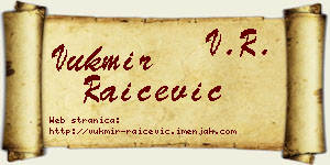 Vukmir Raičević vizit kartica